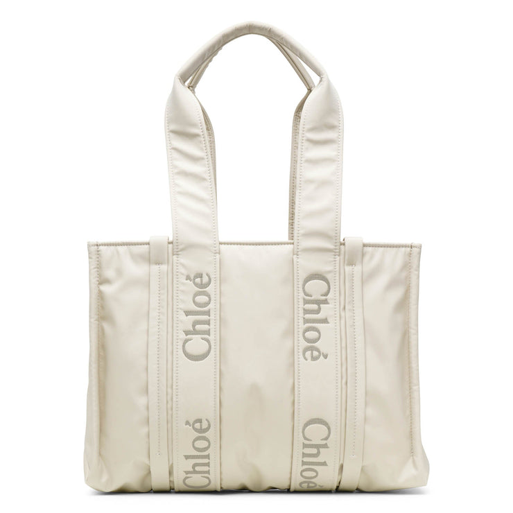 Chloe Woody Medium Nylon Tote Bag