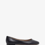 Marcie black leather ballerinas