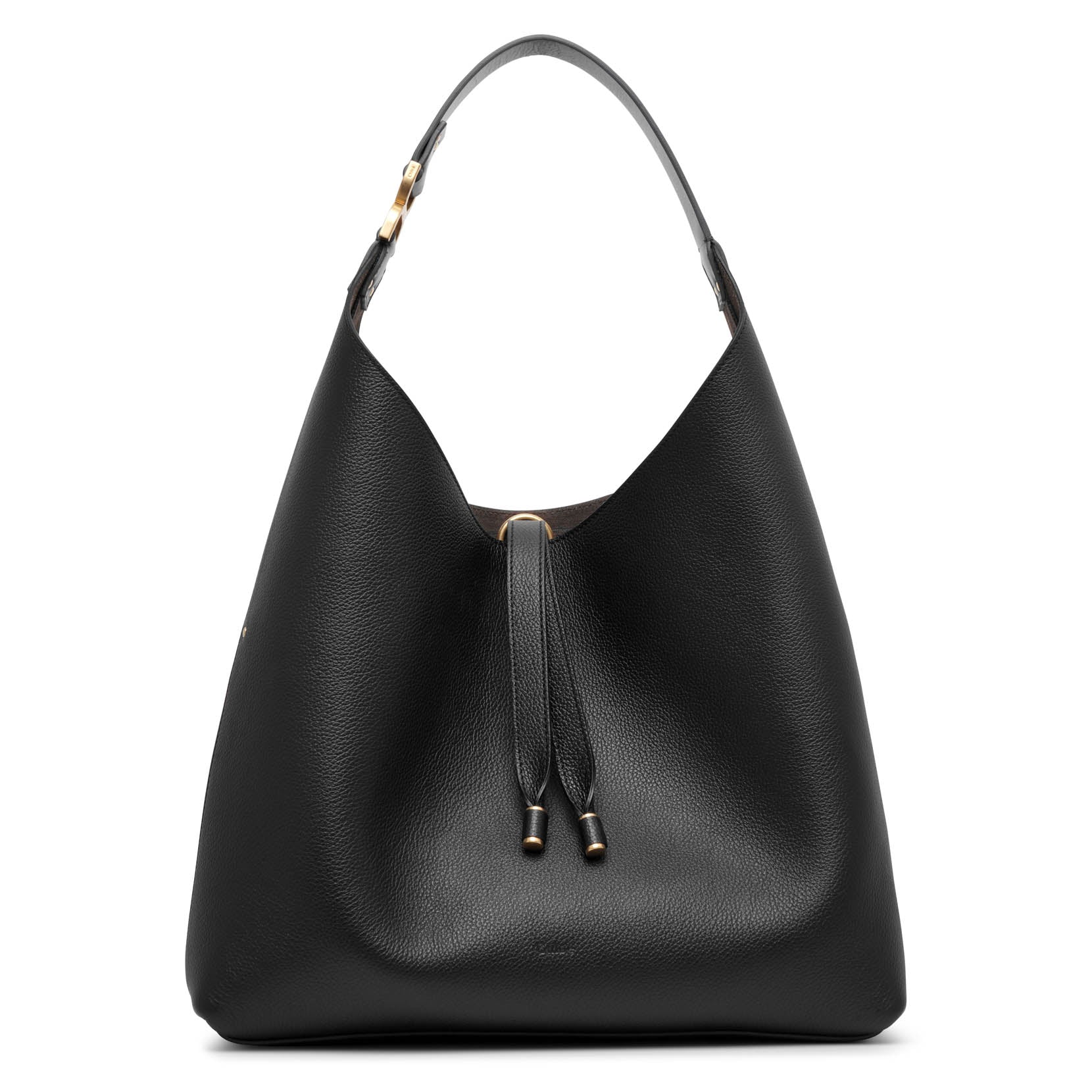 Chloé Marcie Black Leather Shoulder Bag