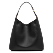 Marcie black leather shoulder bag
