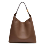 Marcie taupe leather shoulder bag