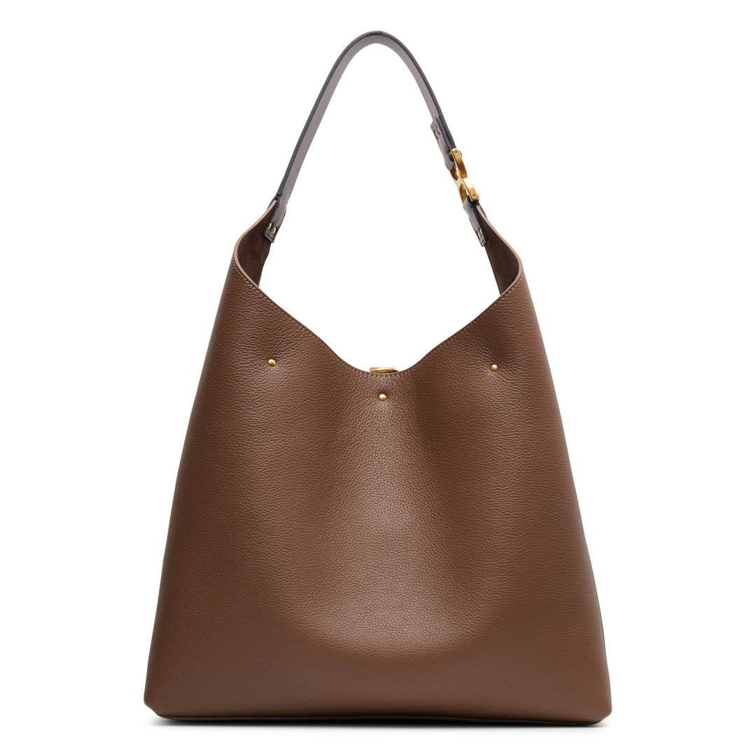 Chloe Marcie taupe leather shoulder bag Savannahs