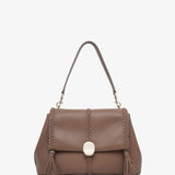 Penelope medium taupe leather bag