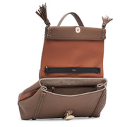 Penelope medium taupe leather bag
