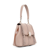 Penelope small beige leather bag