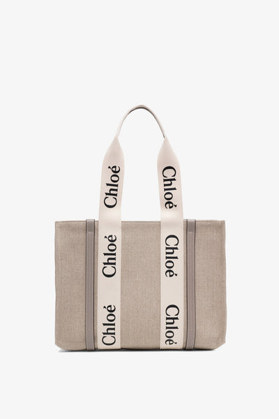 Chloé かごバッグ Wild Grey Chloé | Woody wild grey small tote bag | Savannahs