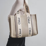 Woody medium grey canvas bag