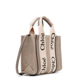 Woody small grey canvas bag