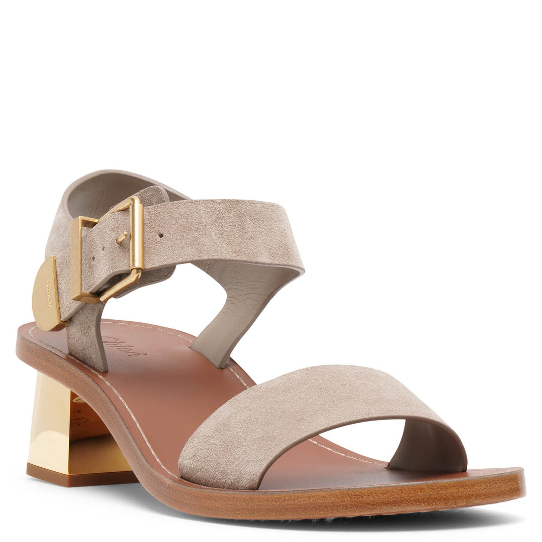 Chloé | Rebecca greige suede sandals | Savannahs