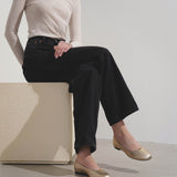Marcie rose gold leather ballerinas