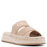 Mila beige linen flats