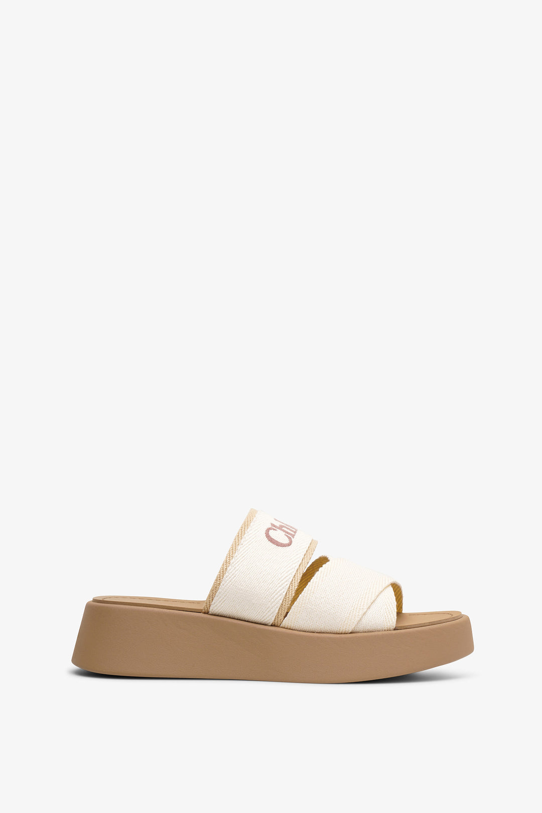 Chloé | Mila white linen flats | Savannahs