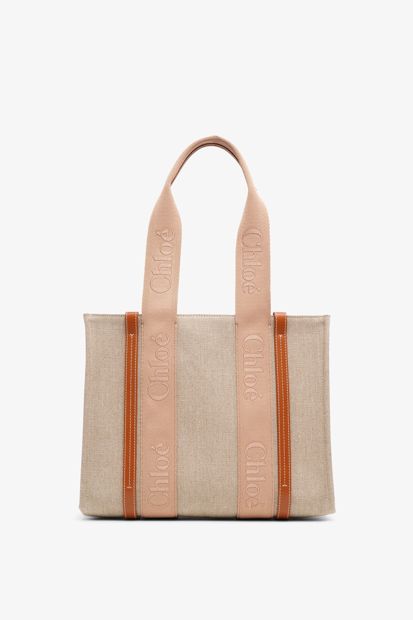 トートバッグ Chloe Woody Medium Bag In Beige Canvas Chloé | Woody medium beige canvas bag | Savannahs