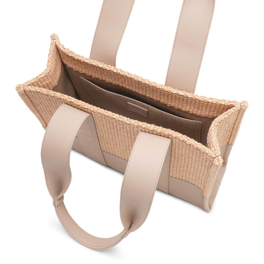 Chloé | Woody medium beige leather bag | Savannahs