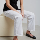 Marcie black leather ballerina strap