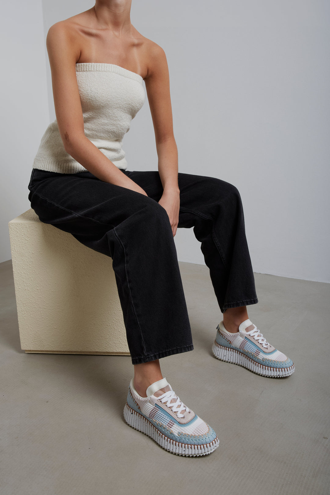 Chloé | Nama light blue sneakers | Savannahs