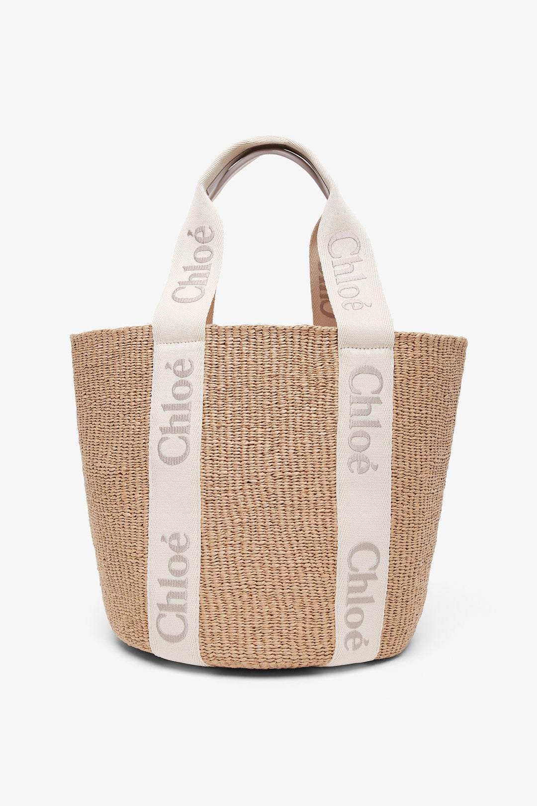 ハンドバッグ Large Woody raffia tote bag bed02280-8bee-4695-948d-