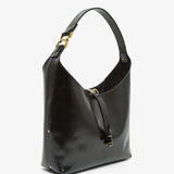 Marcie black leather hobo bag
