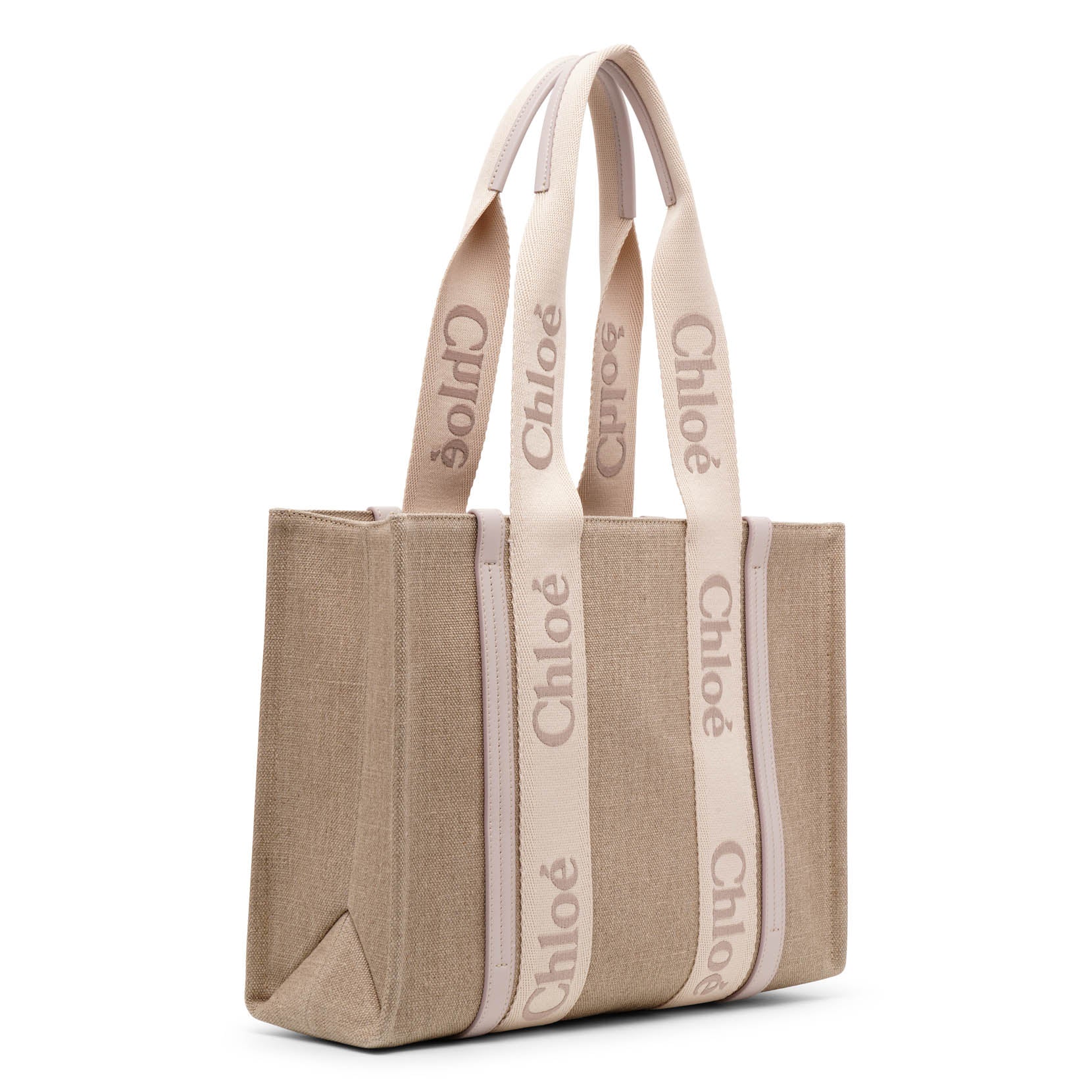 Shop Chloé Woody Wild Grey Medium Tote Bag