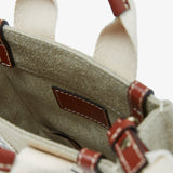 Woody white and brown mini bag