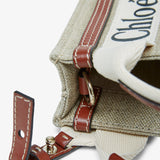 Woody white and brown mini bag