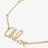 C Chloe gold necklace