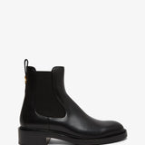 Marcie black leather chelsea boots