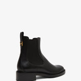 Marcie black leather chelsea boots