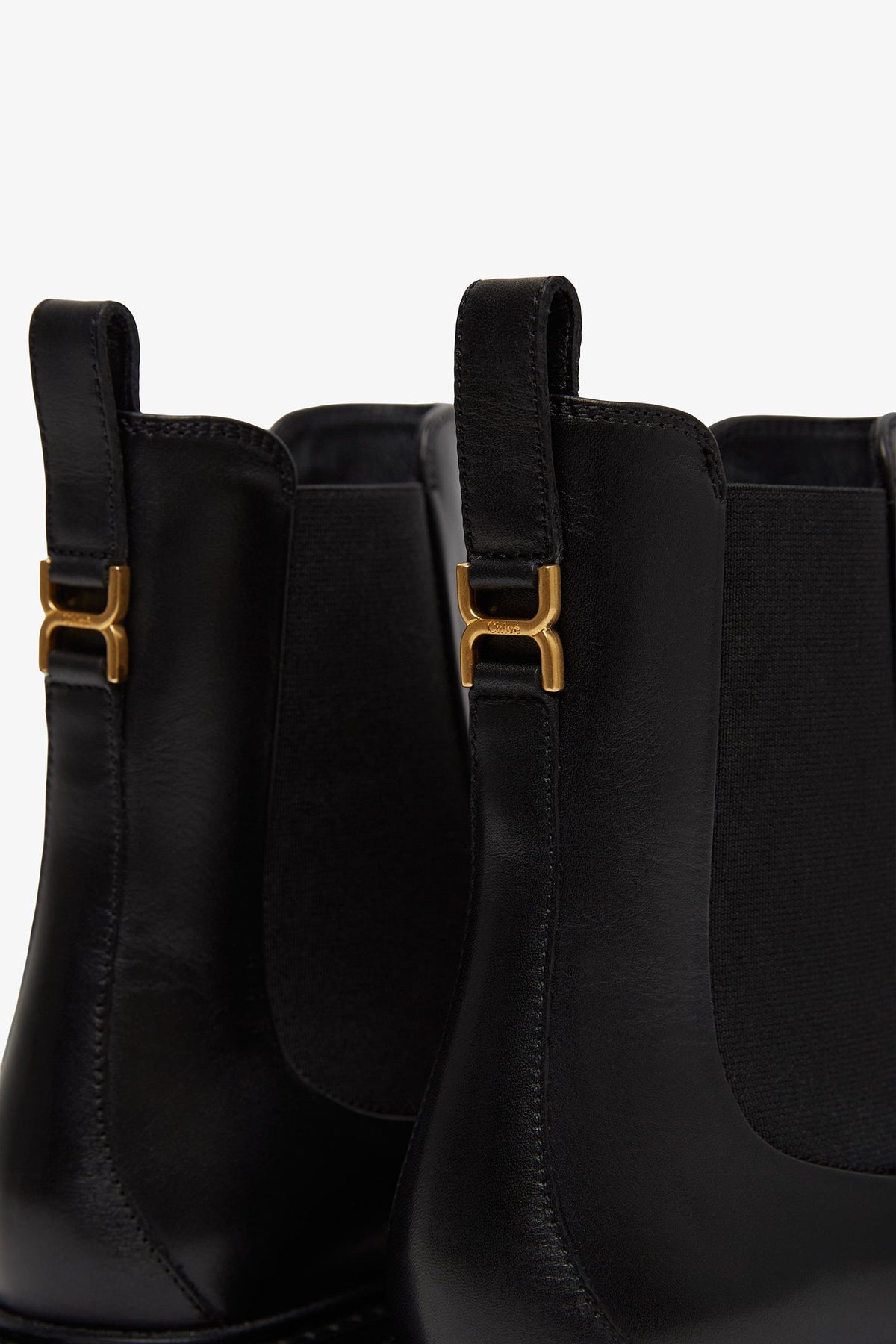 Shop Chloé Marcie Black Leather Chelsea Boots