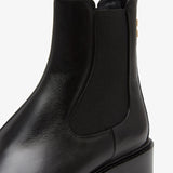 Marcie black leather chelsea boots
