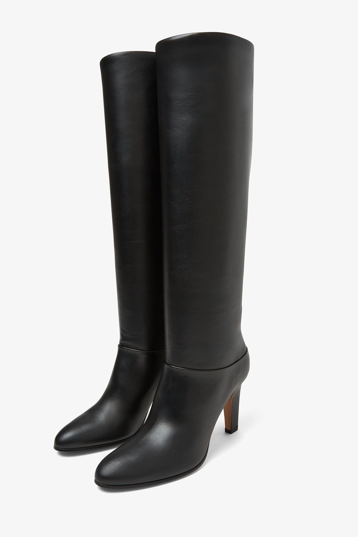 Shop Chloé Eve Black Leather High Boots