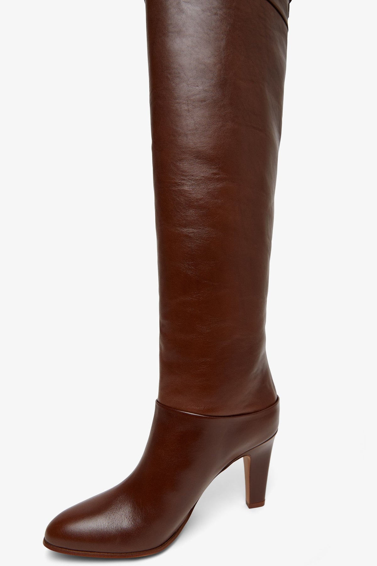 Shop Chloé Eve Brown Over Knee Boots