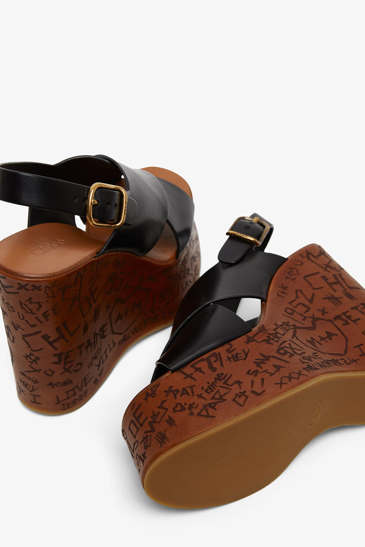 Maximi black cork wedges