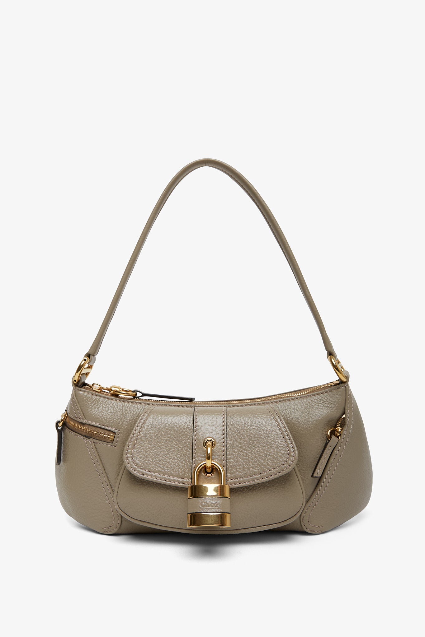 Chloé | The 99 grey leather shoulder bag | Savannahs