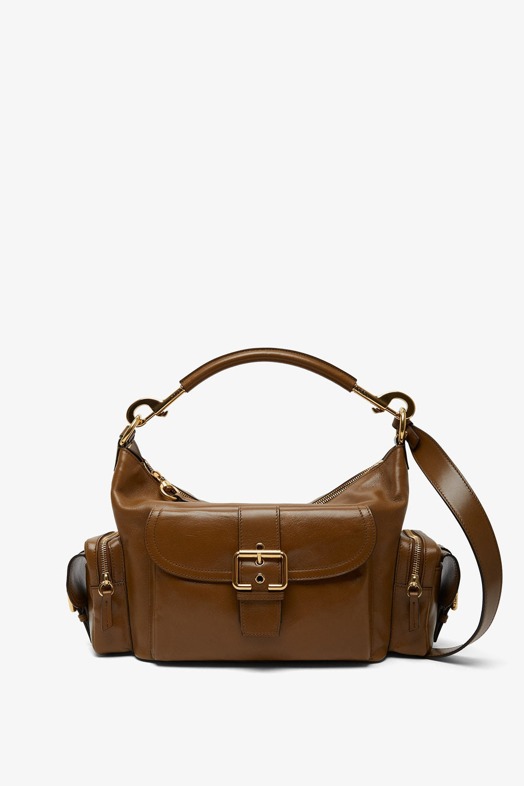 Chloé | Shiny dark khaki camera bag | Savannahs