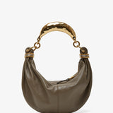 Small grey bracelet hobo bag