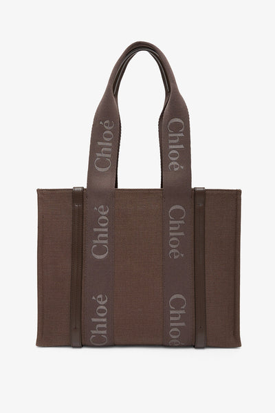 Chloé WOODY MEDIUM TOT Chloé Woody Medium Logo Tote | Saks Fifth Avenue