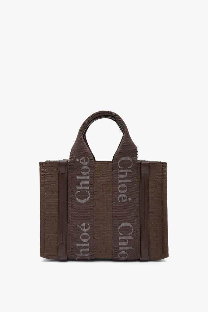 ☆Chloe☆ Medium WOODY Tote トートバッグ BROWN MULTI♪ Chloé | Woody dark brown medium tote bag | Savannahs