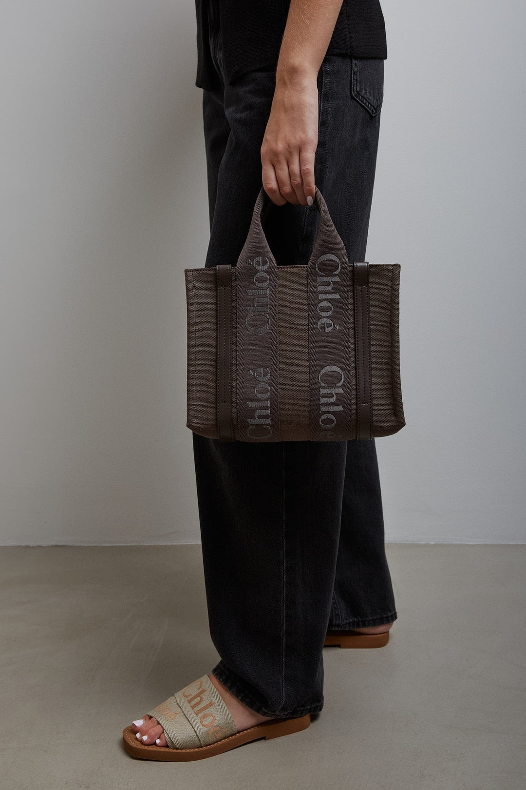 Chloé | Woody brown small tote bag | Savannahs