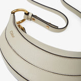 Banana beige leather crossbody bag