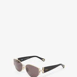 Marcie black and gold sunglasses