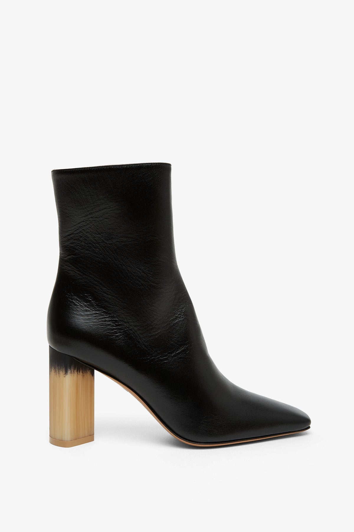 CHLOÉ GEORGIA BLACK LEATHER ANKLE BOOTS