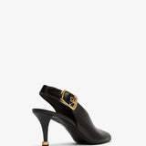 Andrea black slingback pumps