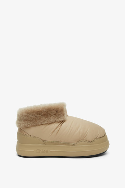 Chloé | Polar beige shearling boots | Savannahs
