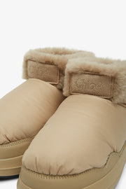 Polar beige shearling boots