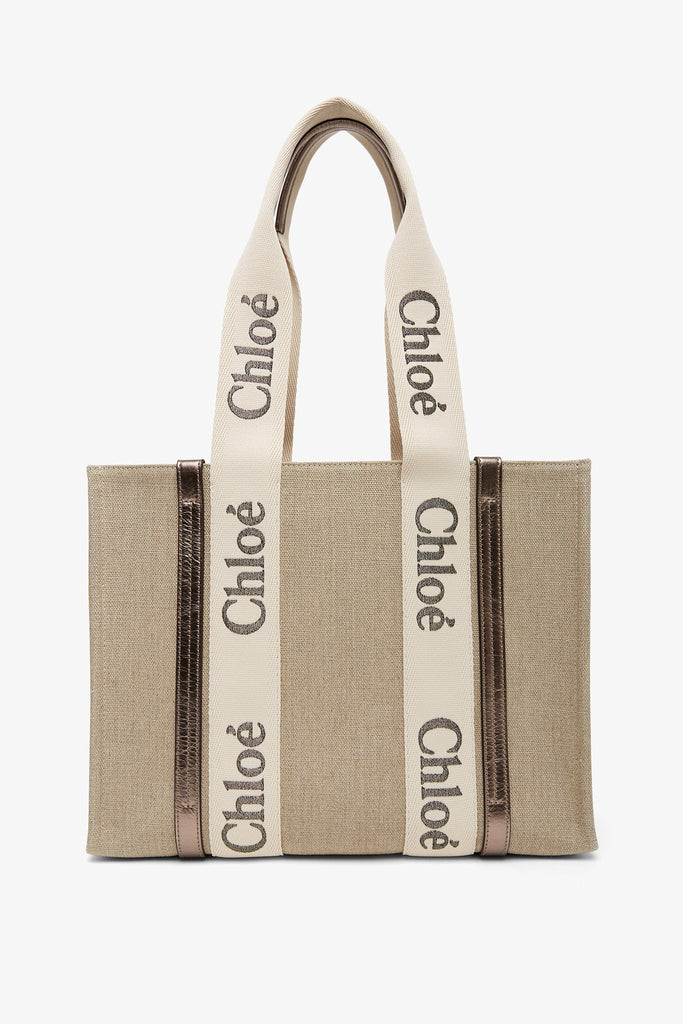 【関税&送料込み】ChloAC Grey Woody Tote Bag CH26202B-Chloe-Woody-medium-