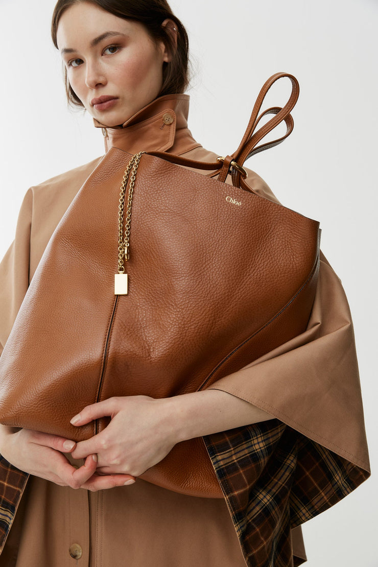 Chloe Spin brown tote bag