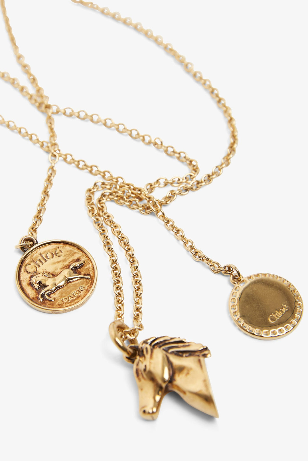 ネックレス・ペンダント CHLOE CHARM NECKLACE IN VINTAGE GOLD BRASS Chloé The Chloé Charms Necklace in Vintage gold in Vintage