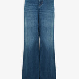High-rise wide leg jeans