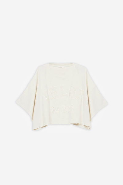 Chloé | Logo cotton jersey cropped t-shirt | Savannahs